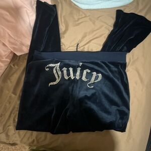 Juicy Couture Black Velour Pants